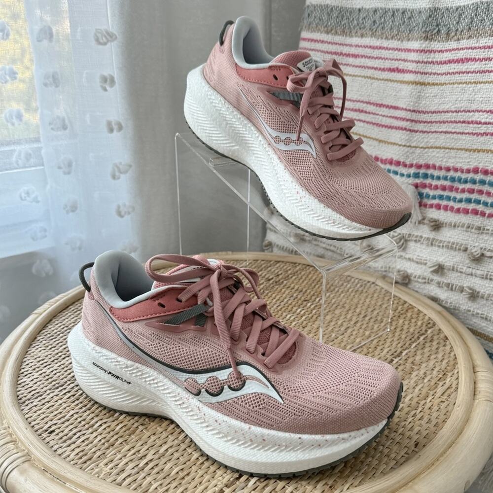 Saucony Triumph 21 Lotus Bough Road-Running Sneakers Women’s Size 6.5